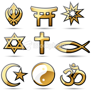 religious symbols font
