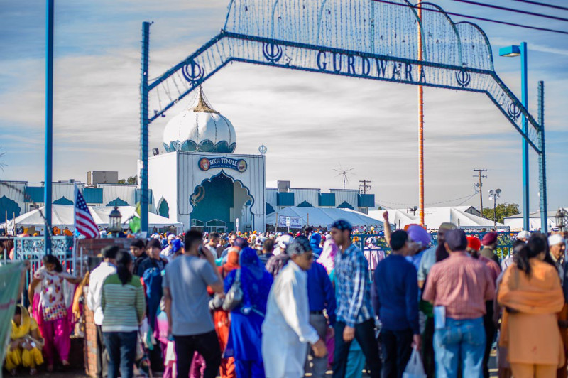 Sikh Temple Yuba City California Tempio Sikh Festival Fotografie