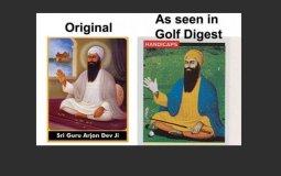 Sikh Guru as a Golfer