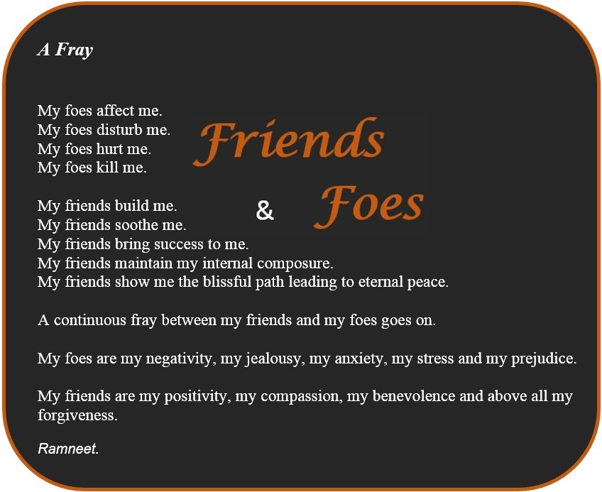 poem for friends with stress
